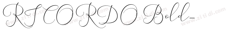 RICORDO Bold字体转换